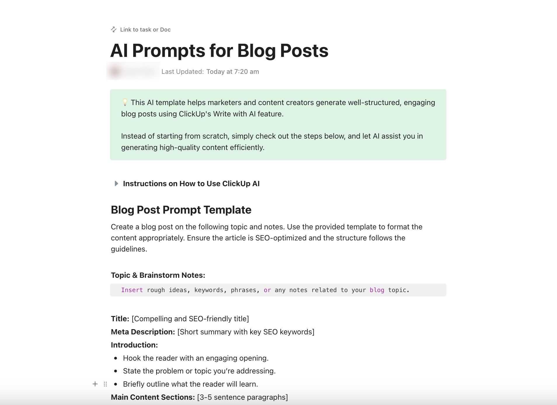 Download 10 free templates to optimize your AI prompt workflows and improve content generation.