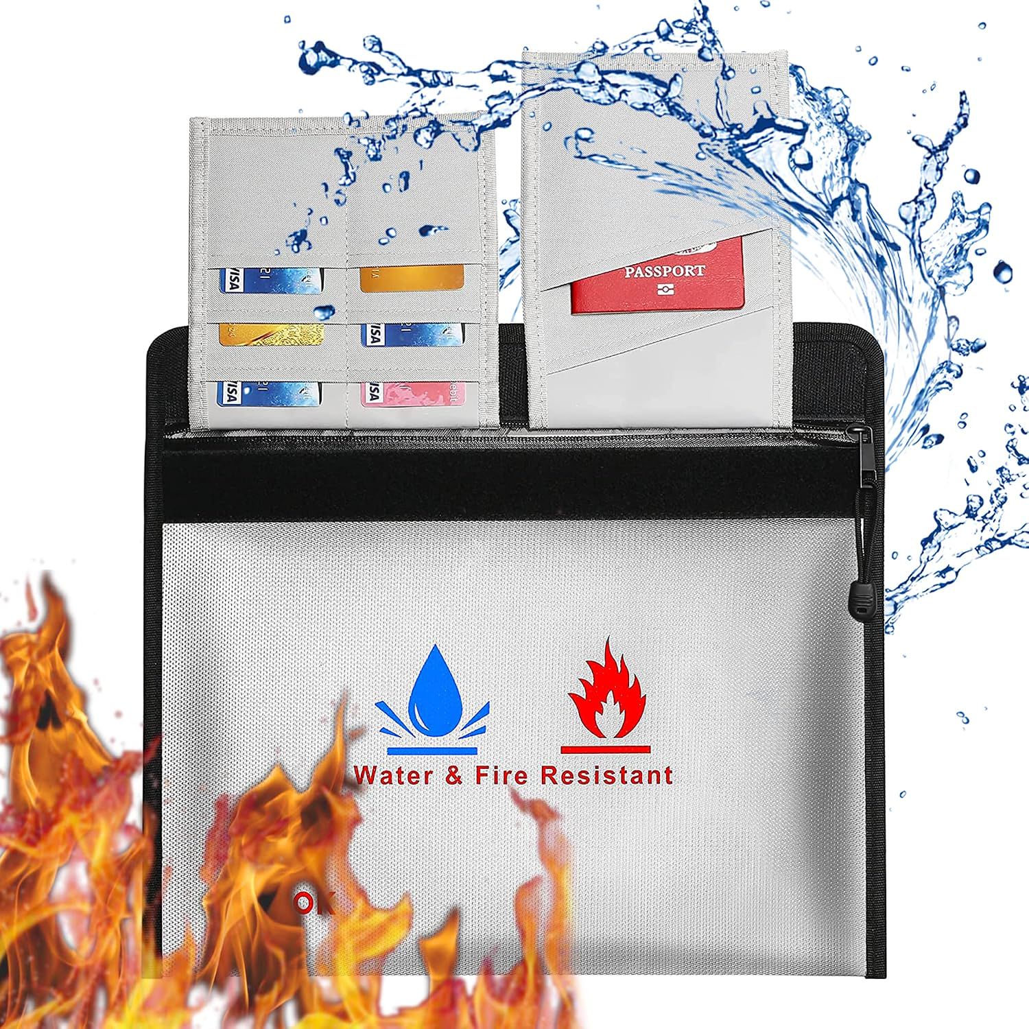 Keep personal documents safe from fire and water damage with these durable fireproof bags for secure storage.