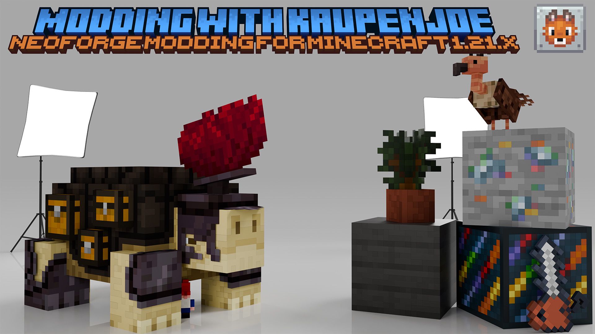 Learn to create custom game additions with this official NeoForge modding course on GitHub.