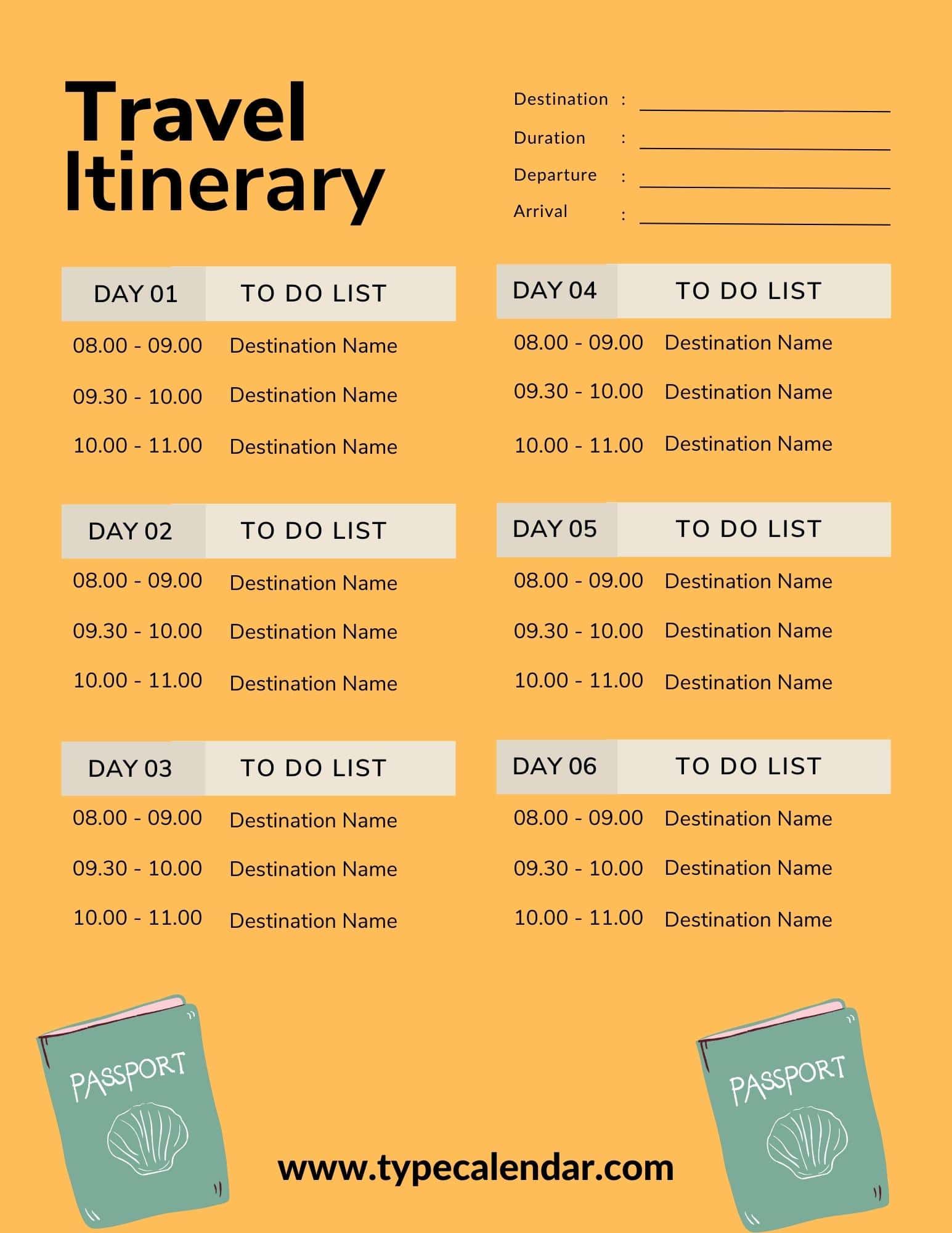 Start planning your vacation with this sample travel itinerary as a solid starting point.